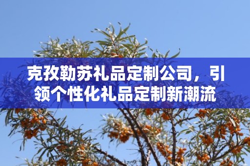 克孜勒苏礼品定制公司，引领个性化礼品定制新潮流